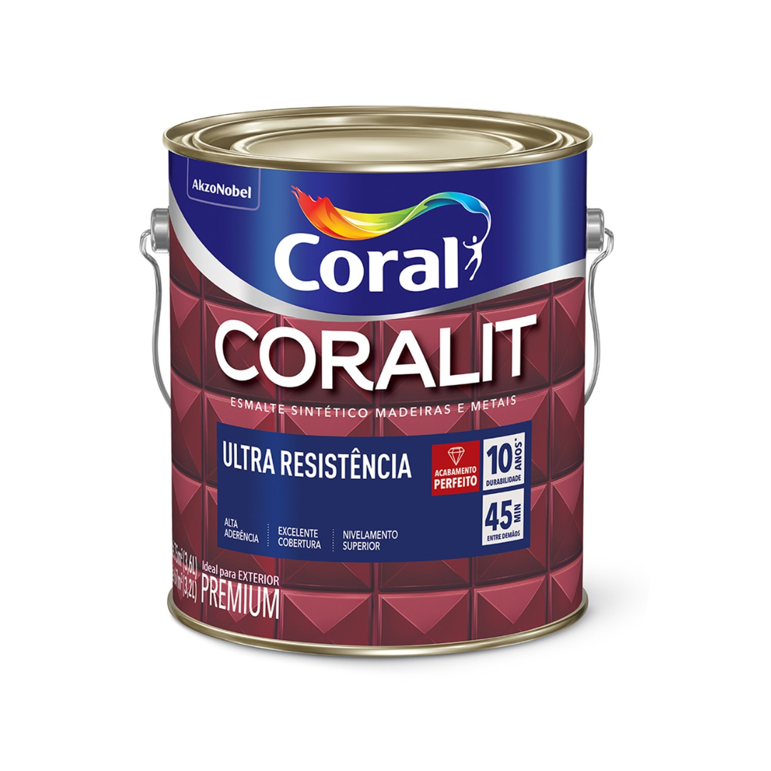 Tinta Esmalte Coralit Ultra Resistência Alto Brilho